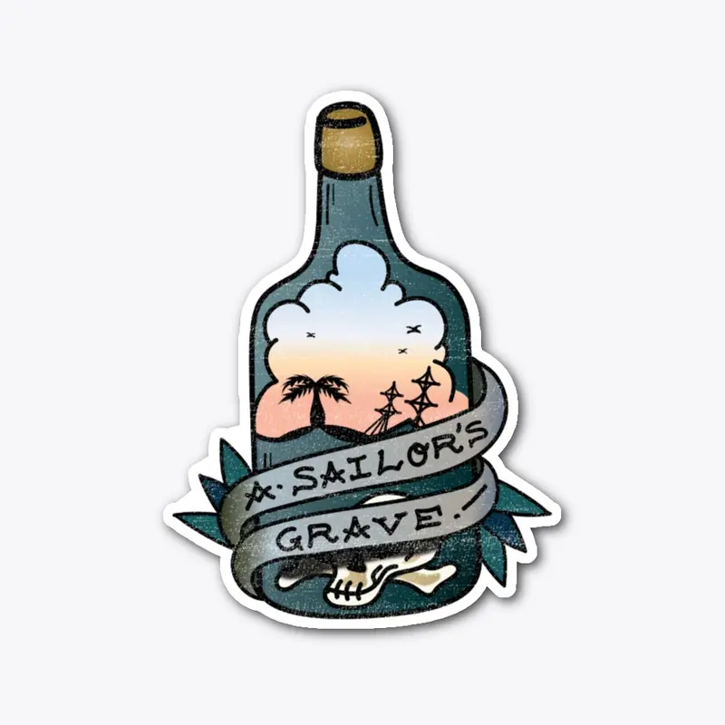 A Sailor's Grave Sticker