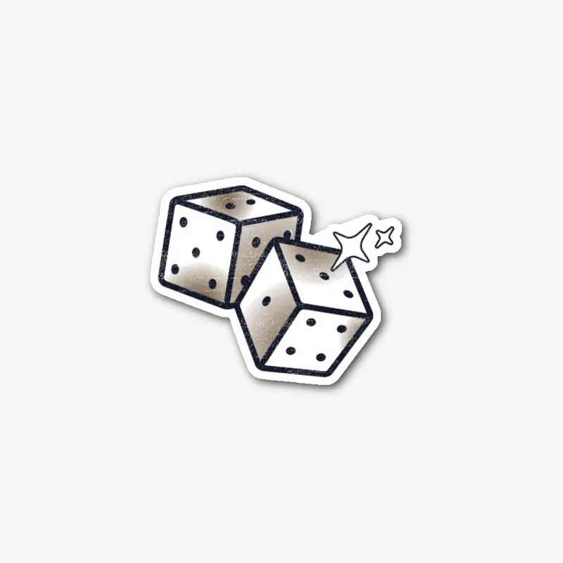 Lucky Die Sticker