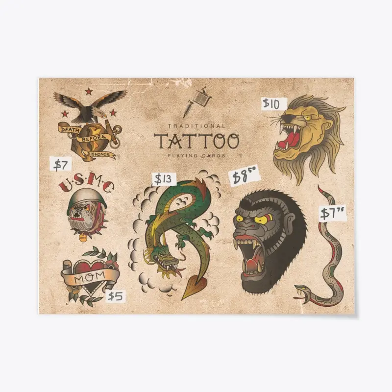 Tattoo Flash Poster