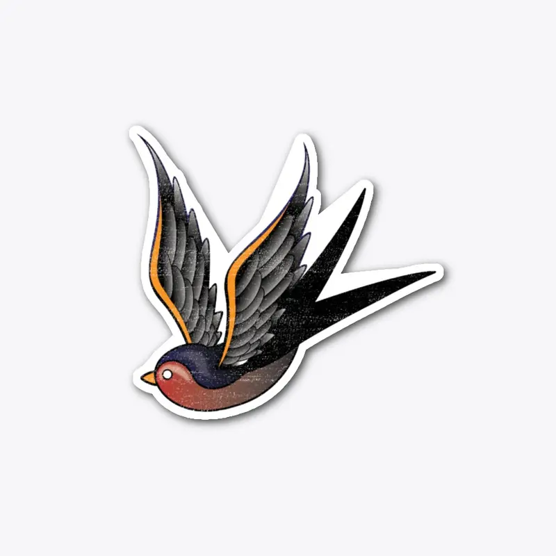 Sparrow Tattoo Sticker