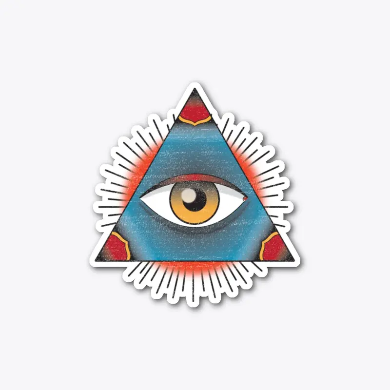 All Seeing Eye Tattoo Sticker